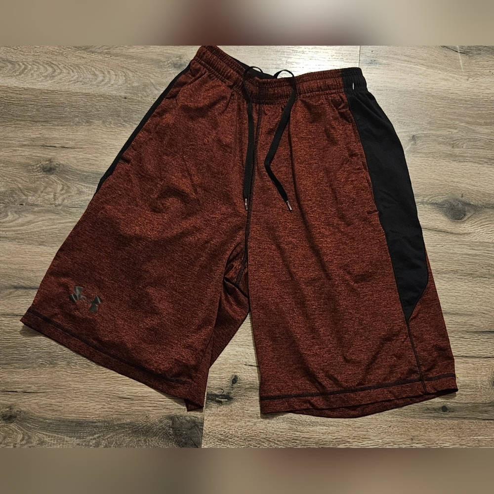 Under Armour Men’s Athletic Shorts — Rust with Black Panels
